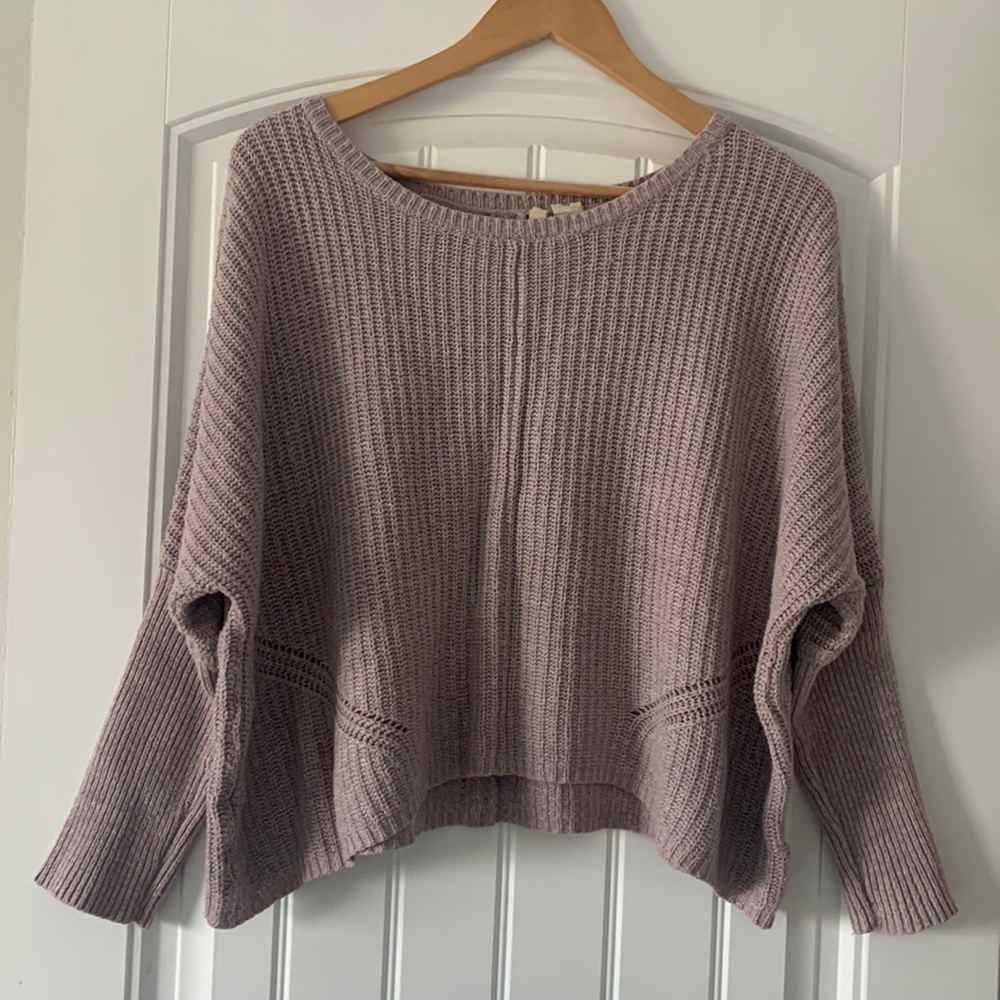 Oversized light purple sweater